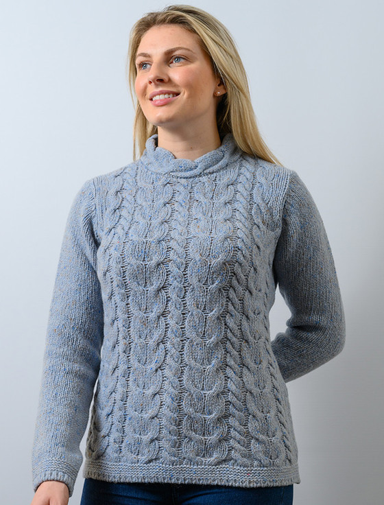Wool Cashmere Aran Sweater
