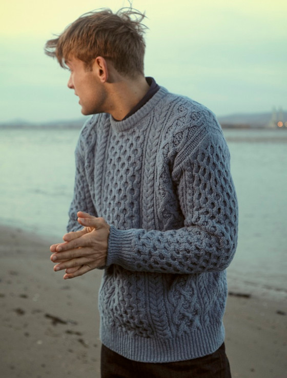 Wool Cashmere Aran Sweater‎‎‎‎‎‎