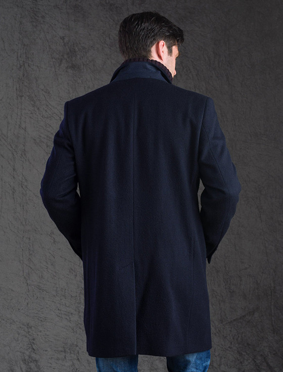 Melton wool zip on sale topcoat