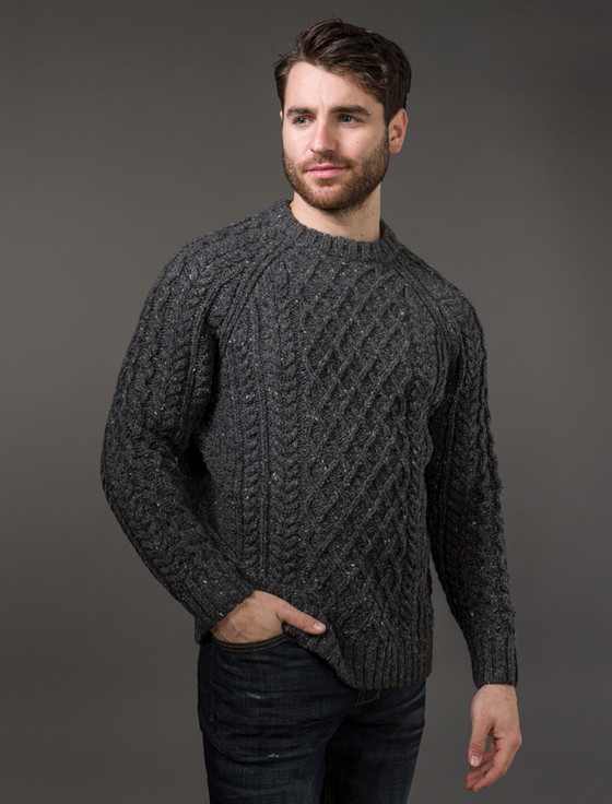 Donegal's Crew Neck Aran Sweater | Aran Sweater Market