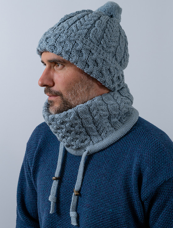 Merino Pom Pom Hat from Aran Sweater Market