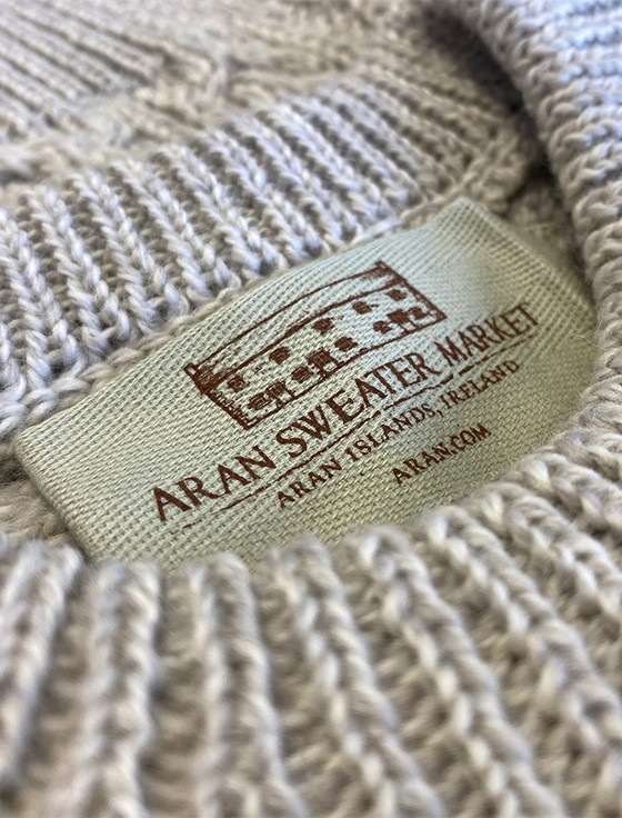 Heavyweight Merino Wool Aran Sweater, Cable Knit | Aran Sweater Market