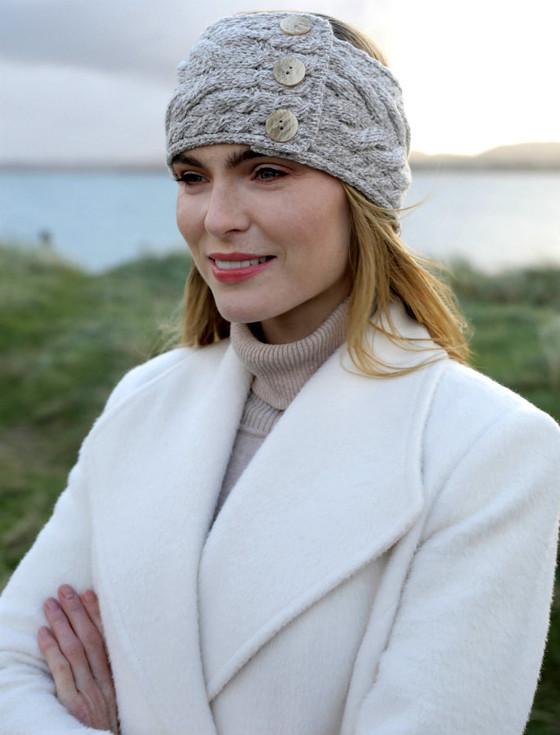 Super Soft Cable Stitch Headband - Toasted Oat