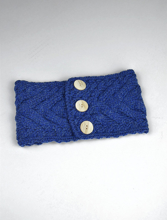 Super Soft Cable Stitch Headband - Ink