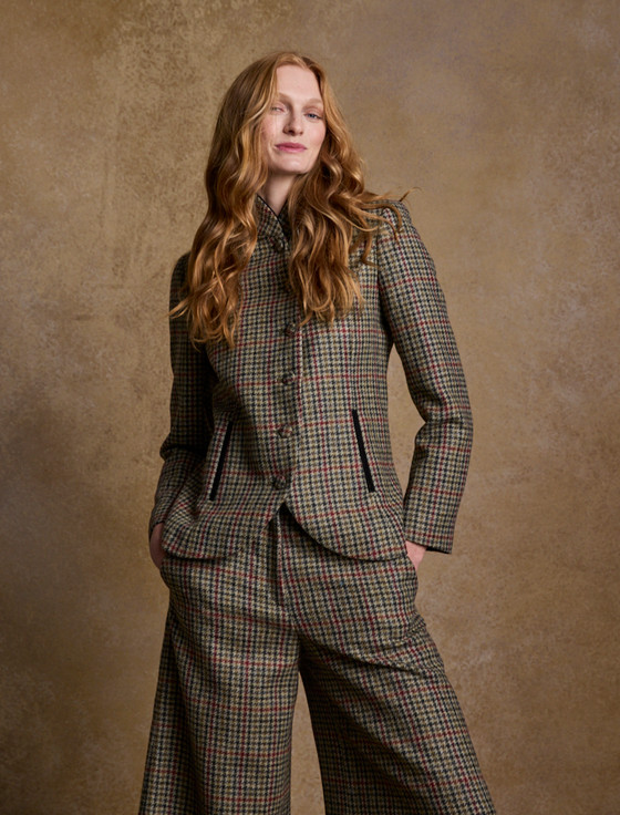 Enya Tweed Culottes - Hacking Check | Aran Sweater Market
