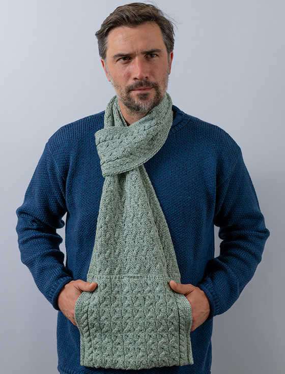 Pull Through Scarf  - Seafoam Green