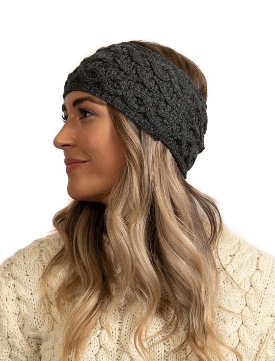 Super Soft Tree of Life Headband - Slate Grey