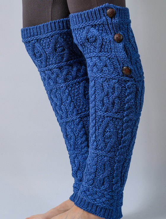 Merino Wool Aran Leg Warmers