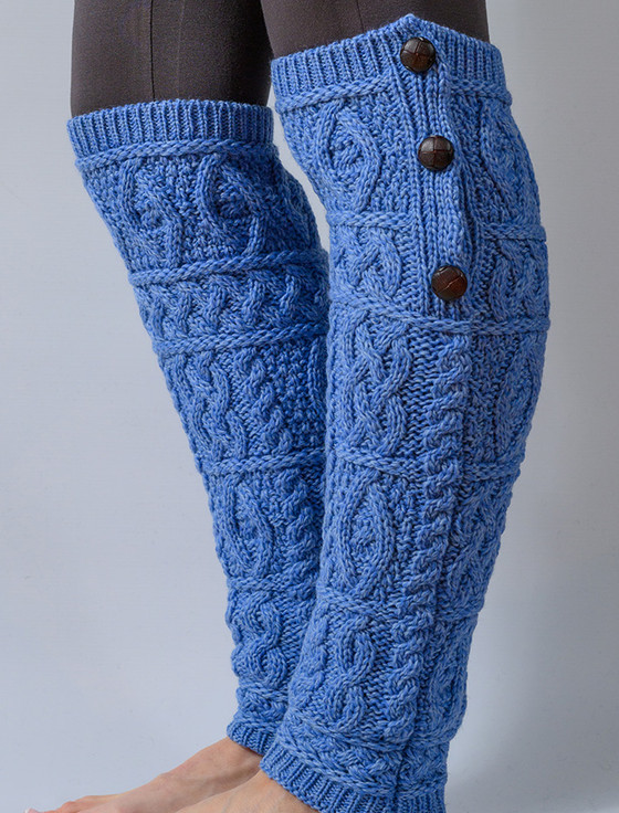 Merino Wool Aran Leg Warmers