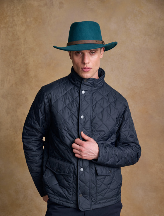 Men's Boston Jack Wool Felt Hat Green Teal