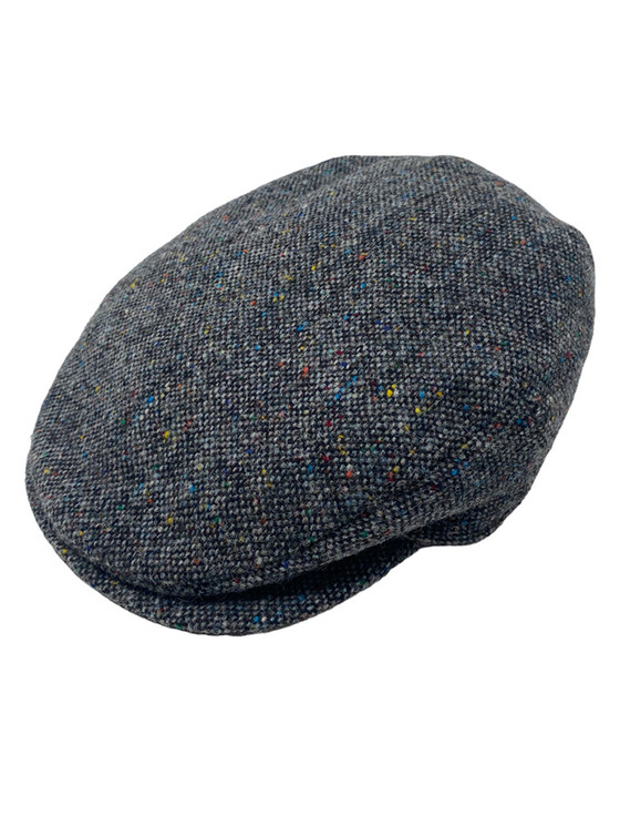 Vintage Tweed Flat Cap - Charcoal | Aran Sweater Market