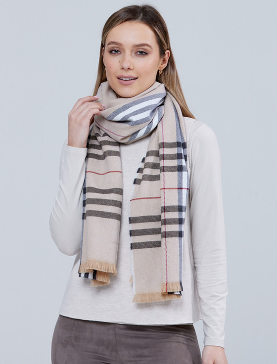 Giant Merino Wool Scarf - Classic Camel