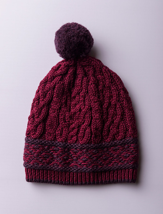 Ladies Fairisle Merino Wool Hat Aran Sweater Market