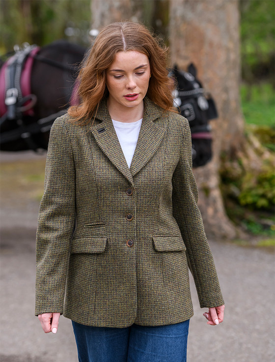 Darkhedge Ladies Fitted Tweed Jacket - Heath | Aran Sweater Market