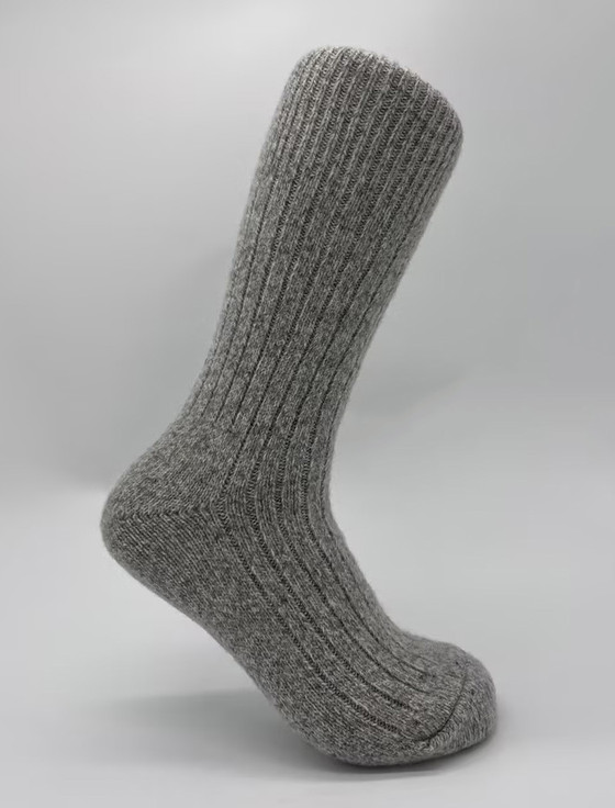 Gents Irish Wool Socks - Light Grey