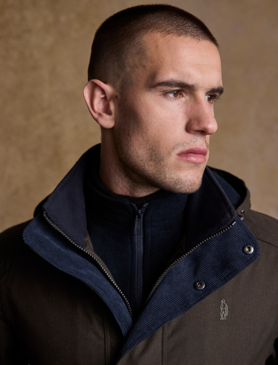 Michael Waterproof Coat - Navy | Aran Sweater Market