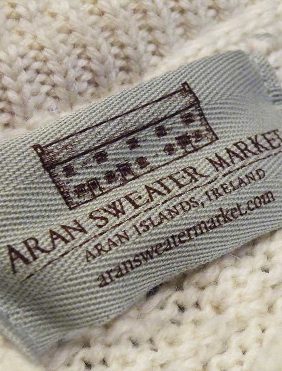 Aran Sweater Market Label