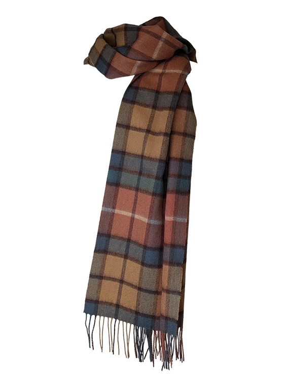 Tartan Wool Stole - Autumn Check