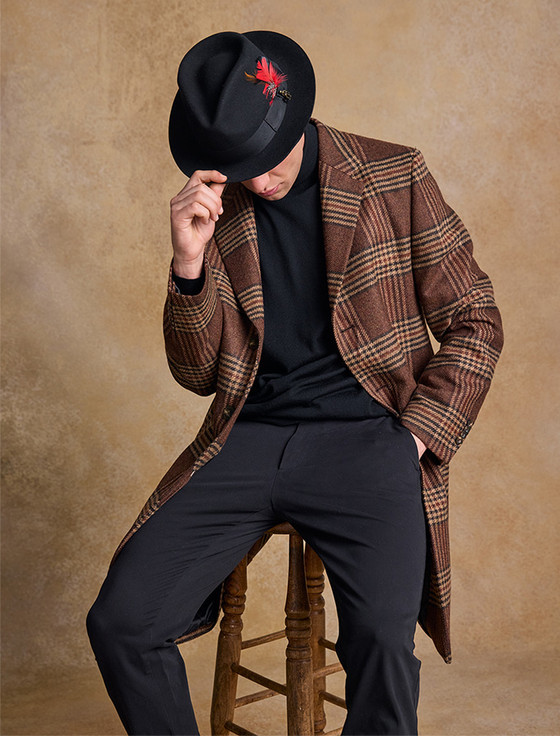 Kildare Felt Trilby Hat - Navy
