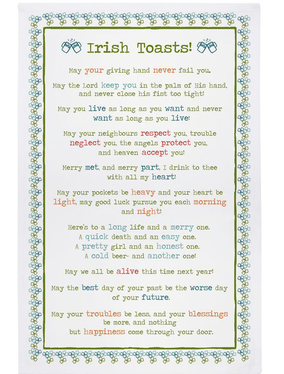 Tea Towel Cotton - Toasts 