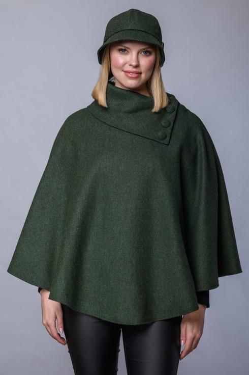 Mucros Tweed Poncho - 70