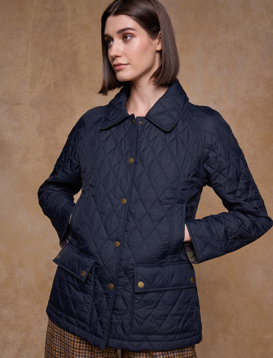 Molly Quilted Jacket - Navy