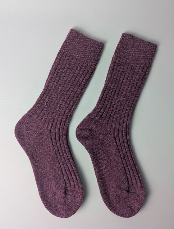  Ladies Irish Wool Socks - Purple