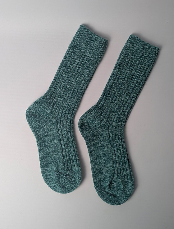  Ladies Irish Wool Socks - Sage Green