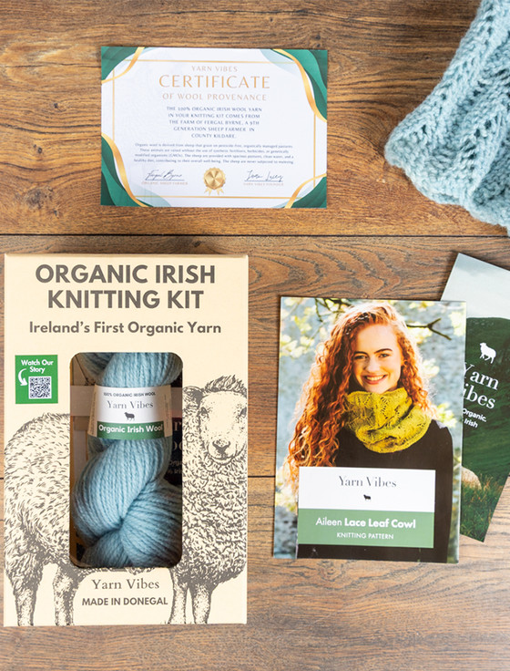 Aileen Lace Leaf Knitting Kit