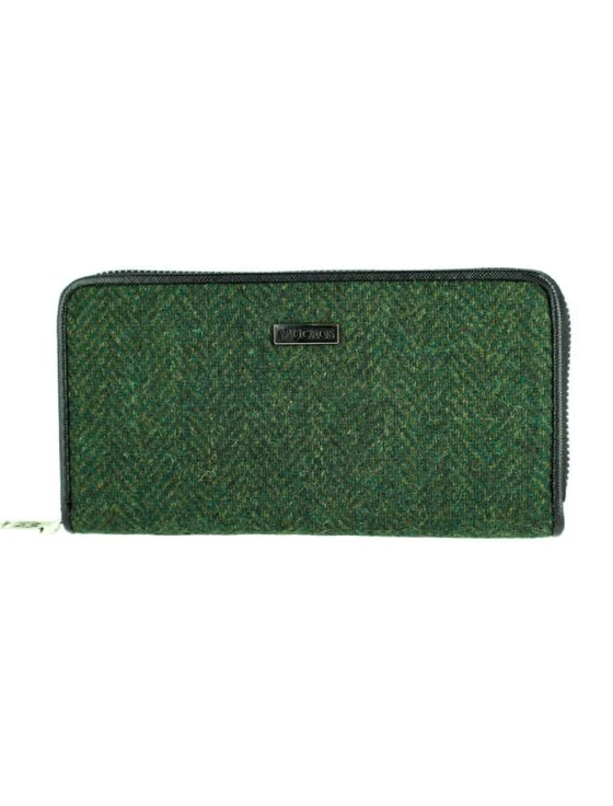 Mucros Tweed Purse - Green