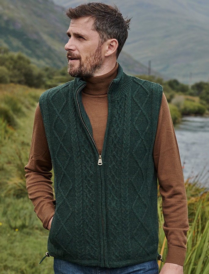 Windproof Aran Style Bodywarmer