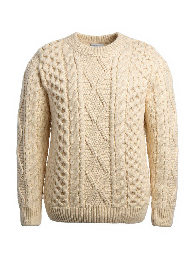ニット/セーター Highneck Aran Knit Aran Crafts Hearts High Neck Sweater | Red