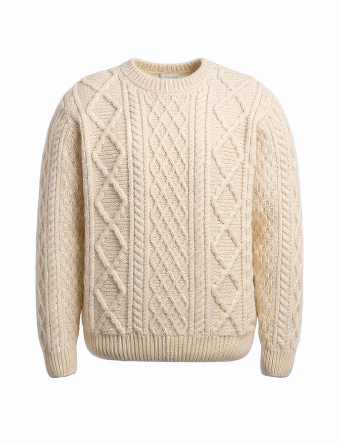 Kennedy of Ardara 手編みアランニット アイルランド製 70s ビンテージ Kennedy of Ardara アラン ニット
