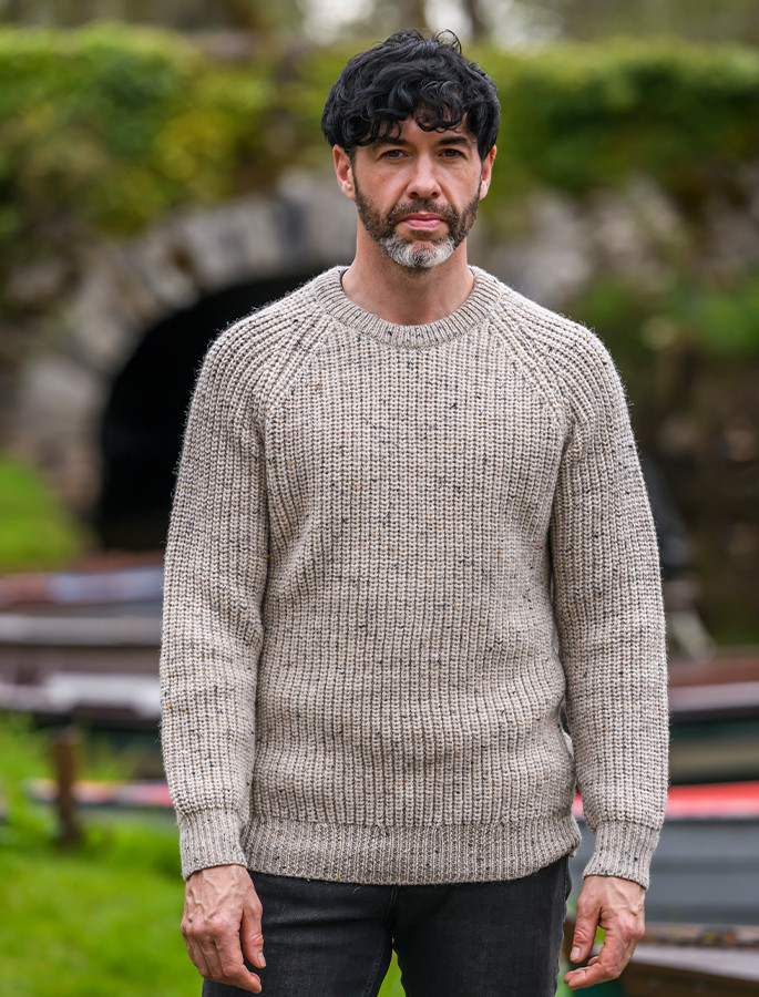 Irish Fishermans Sweater, Wool Fisherman's Sweater