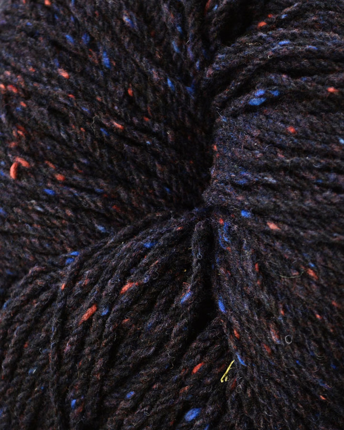 navy aran yarn