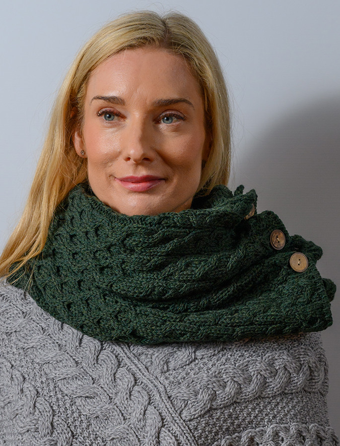 Aran Snood, Knitted Infinity scarf | Aran Sweater Market