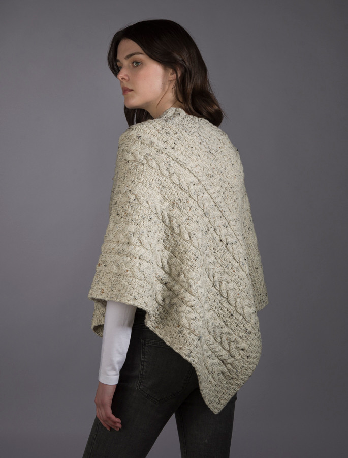 Cable Aran Poncho | Aran Sweater Market