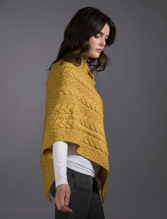 Cable Aran Poncho | Aran Sweater Market