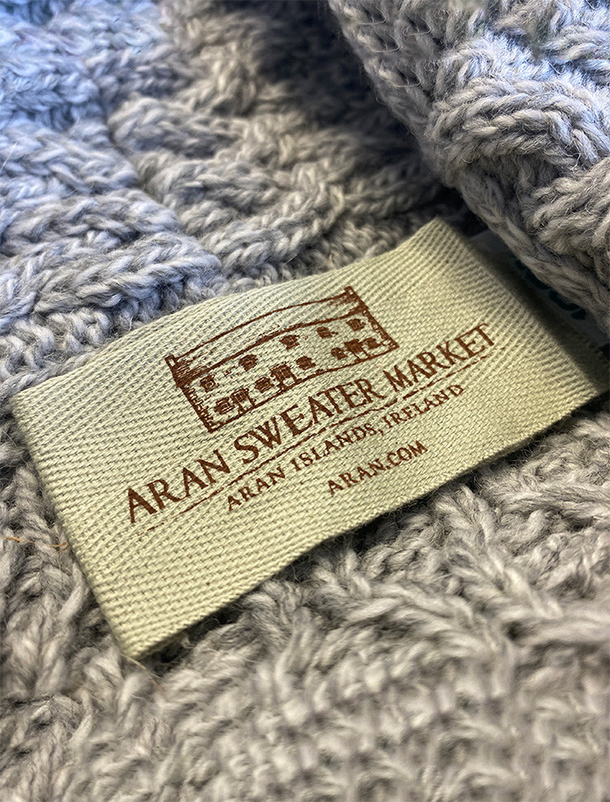 Large Collar Aran Coat [Free Express Shipping Offer]