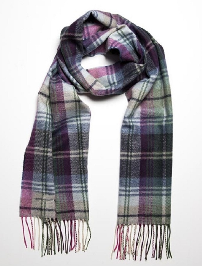 Green checked scarf Clearance