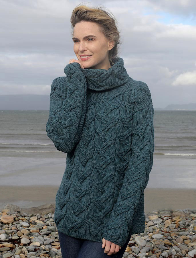 Super Soft Cable Cowl Neck Aran | [Free Shipping Express Offer]