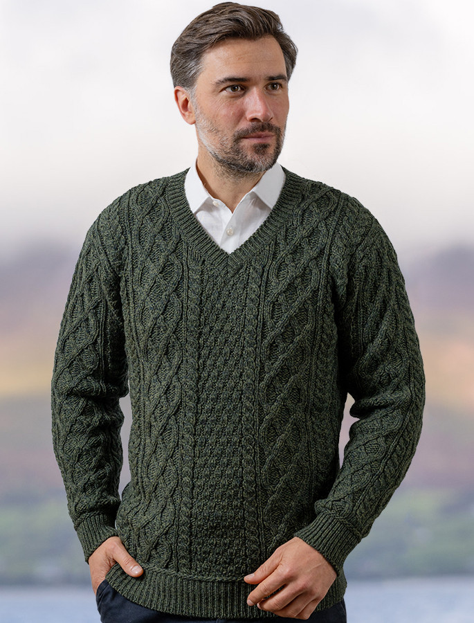v neck merino sweater