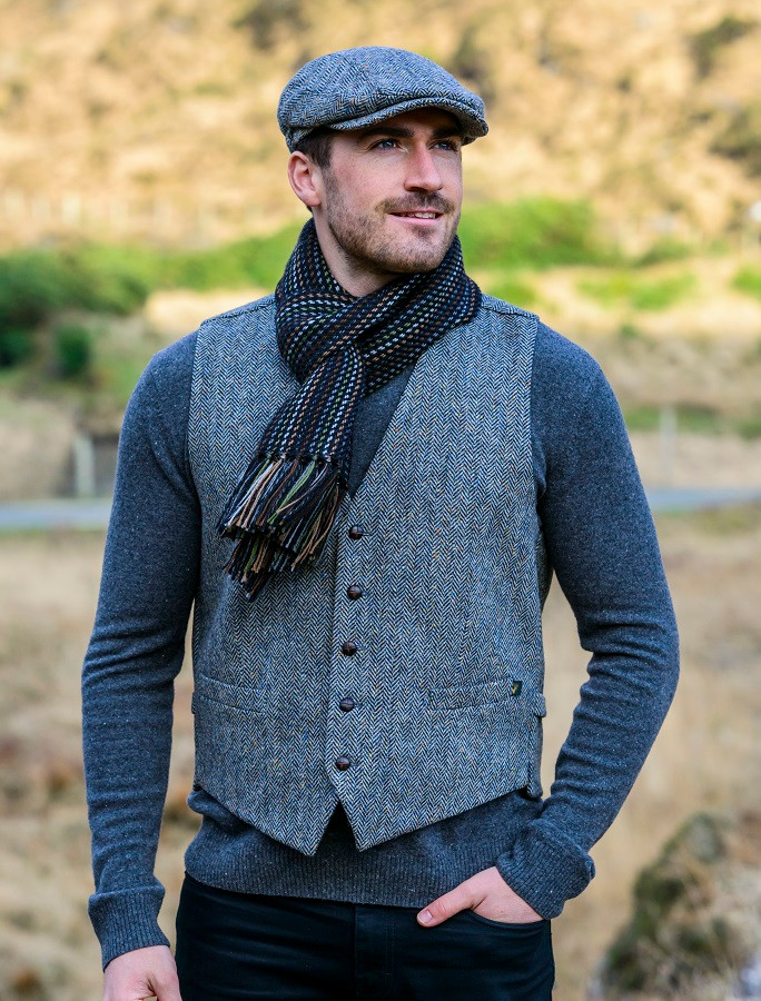 Ryan Navy Classic Fit Irish Tweed Jacket | | Aran Sweater Market