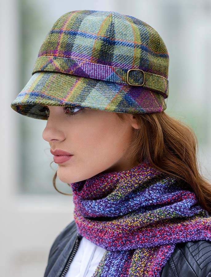 Ladies Tweed Flapper Cap - Multi Vernal 