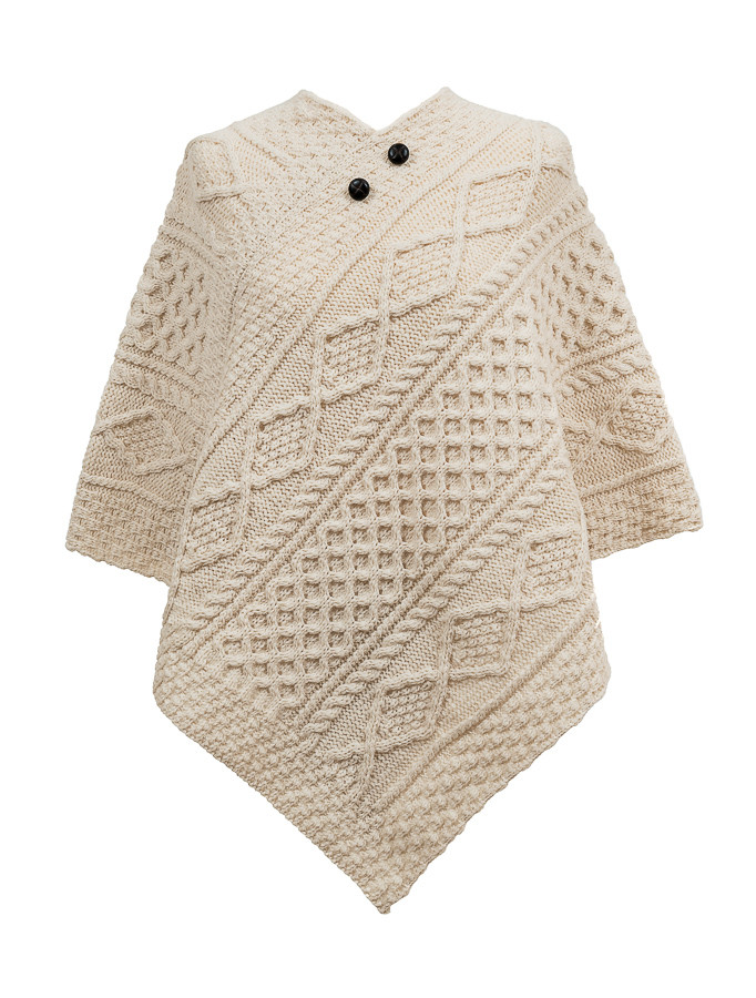 O'Grady Clan Aran Poncho | Aran Sweater Market