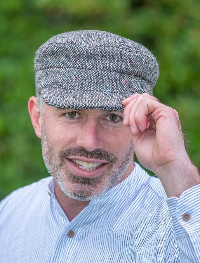 Tweed Skipper Cap- Granite Grey Salt 