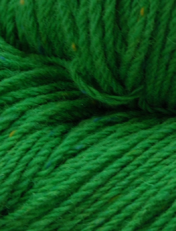 Aran Wool Knitting Hanks Emerald Green