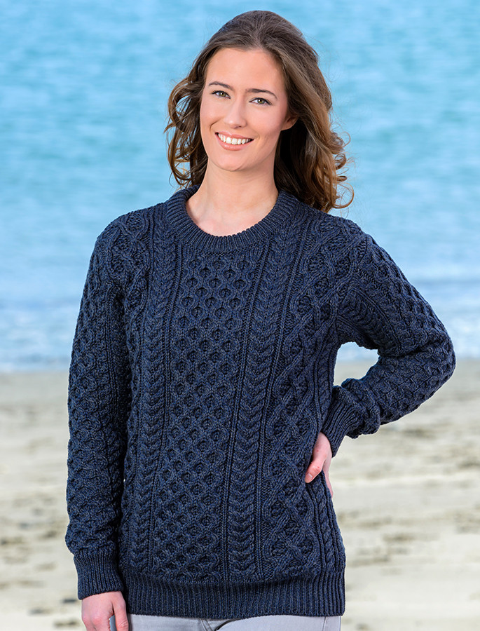 Women's Oversized Luxury Aran Sweater