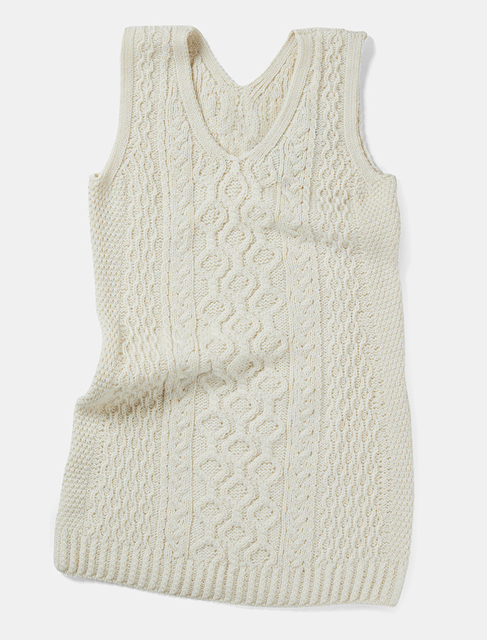 Aran Sleeveless V-Neck Dress | From The Aran Sweater Market