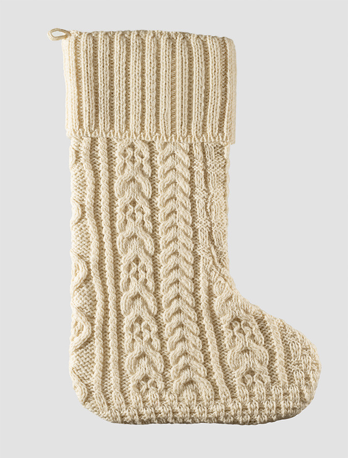 Louis Vuitton LV Cable Socks Cream Wool. Size M